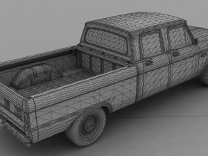F-Series F-250 CrewCab Pickup 1965 Modelo 3D