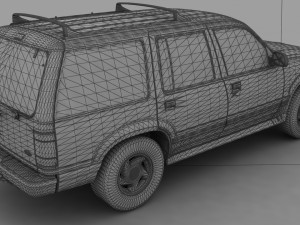 Explorer XLT 1991 Modelo 3D