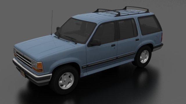Explorer XLT 1991 Modelo 3D .c4d .max .obj .3ds .fbx .stl .blend 