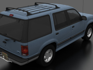 Explorer XLT 1991 Modelo 3D
