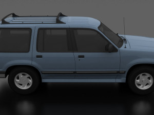 Explorer XLT 1991 Modelo 3D