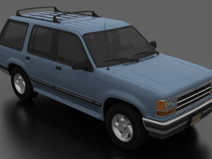 Explorer XLT 1991 Modelo 3D