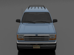 Explorer XLT 1991 Modelo 3D