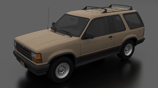Explorer Sport 1991 3D Model .c4d .max .obj .3ds .fbx .stl .blend 