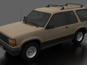Explorer Sport 1991 3D मॉडल