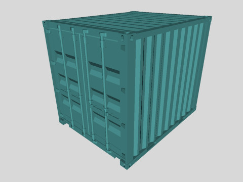 Printable Shipping Containers for H0 Scale Railroad Miniature 3D 프린트 모델