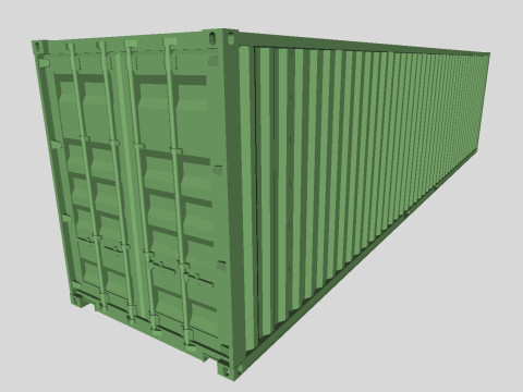 Printable Shipping Containers for H0 Scale Railroad Miniature 3D 프린트 모델