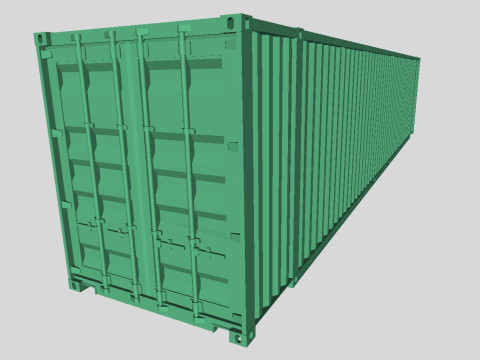 Printable Shipping Containers for H0 Scale Railroad Miniature 3D 프린트 모델