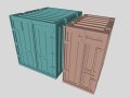 Printable Old type soviet USSR standard 3 and 5 ton cargo containers 3D 模型