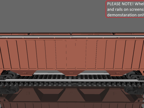 Rinity Rail 3-bay 57 ft Covered Hopper printable in H0 Scale 3D Model