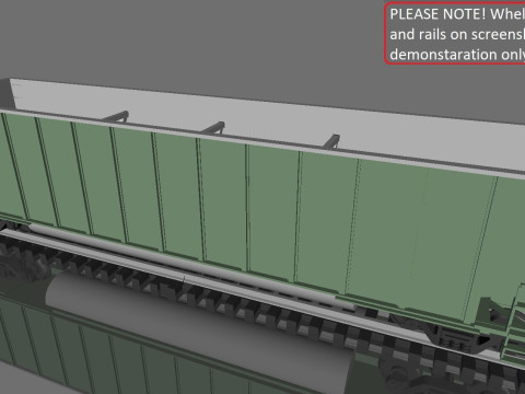 Bethgon Coalporter 1982 Coal Hopper printable in H0 Scale 3D 模型