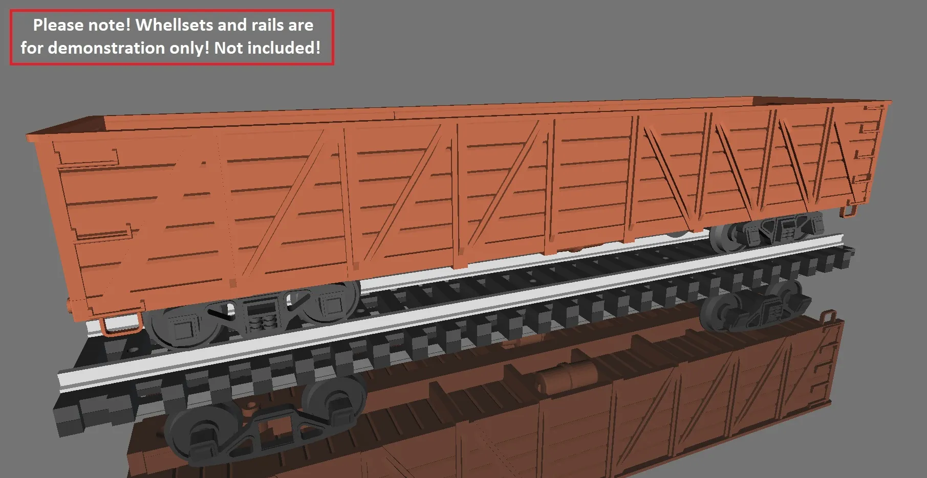 PRR Class G24 Gondola Composite Sides in H0 Scale 3D Print Model .c4d .max .obj .3ds .fbx .stl .blend