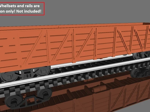 Lados compuestos de tolva de g&oacute;ndola clase PRR G24 en escala H0 Modelo de impresión 3D