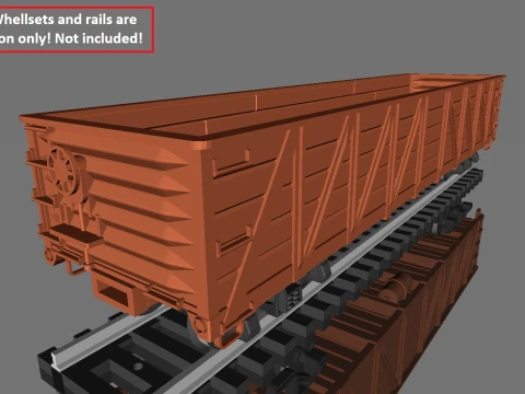 PRR Class G24 Gondola Composite Sides in H0 Scale 3D Print Model