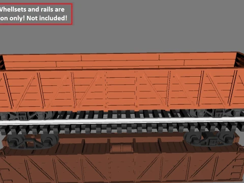 PRR Class G24 Gondola Composite Sides in H0 Scale 3D Print Model