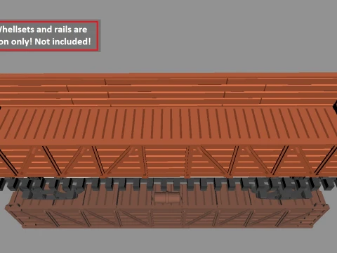 PRR Class G24 Gondola Composite Sides in H0 Scale 3D Print Model