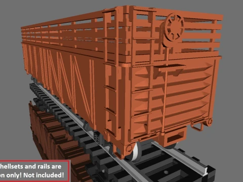 Edi&ccedil;&atilde;o de sucata de g&ocirc;ndola PRR classe G24 em escala H0 Modelo de Impressão 3D