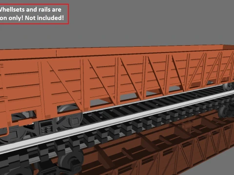 PRR Class G29B 46 ft Gondola in H0 Scale 3D Print Model