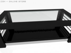 bklack table 3D 모델