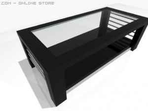 bklack table 3D 모델