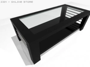bklack table 3D Model