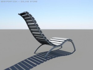 deck chair Modelo 3D
