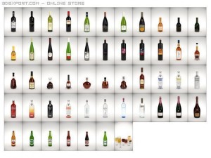 hq details vol01 alcohol bottles Modello 3D