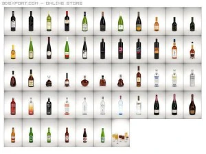 hq details vol01 alcohol bottles 3D Model