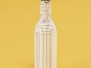 hq details vol01 alcohol bottles Modello 3D