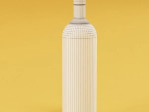 hq details vol01 alcohol bottles 3D Model