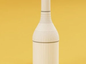 hq details vol01 alcohol bottles 3D Model