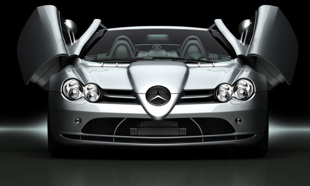 mercedes benz slr mclaren Model 3D .c4d .max .obj .3ds .fbx .stl .blend 