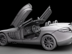 mercedes benz slr mclaren Model 3D