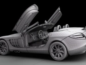 mercedes benz slr mclaren 3D Model