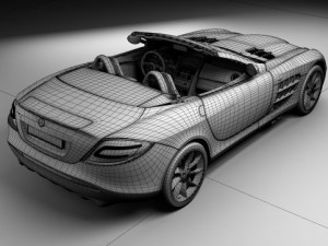 mercedes benz slr mclaren Model 3D