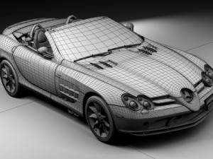 mercedes benz slr mclaren Model 3D
