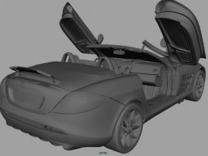 mercedes benz slr mclaren Model 3D