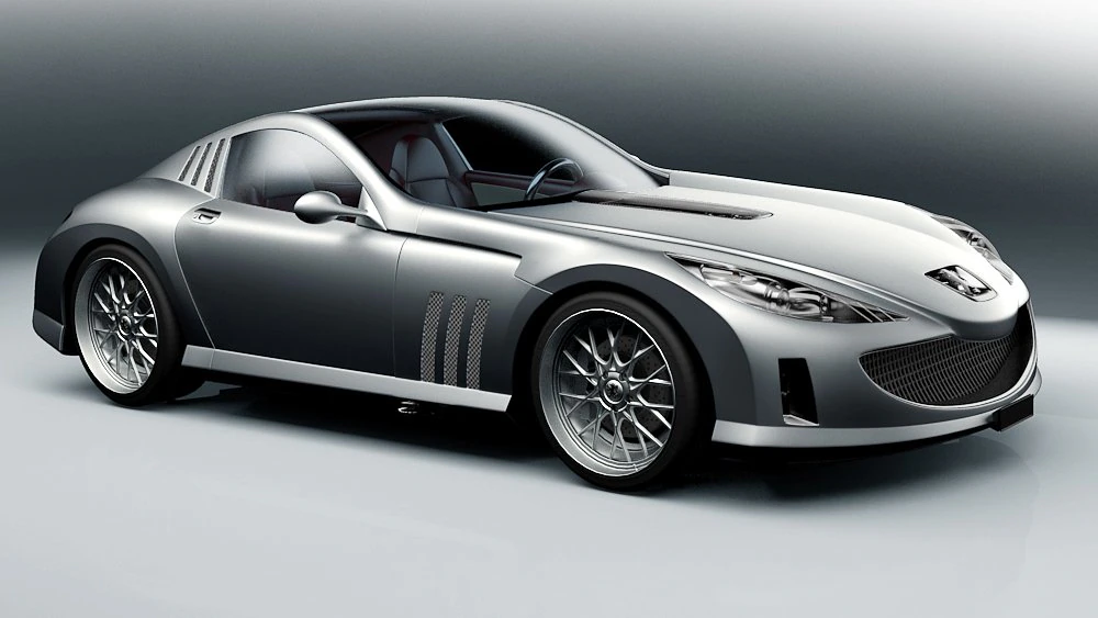 peugeot 907 concept 3D Model .c4d .max .obj .3ds .fbx .stl .blend 