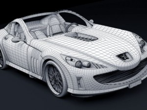 peugeot 907 concept 3D मॉडल