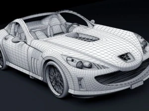 peugeot 907 concept 3D Model
