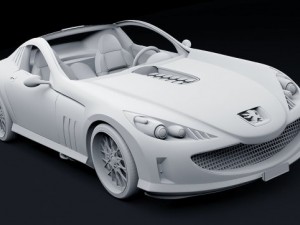 peugeot 907 concept 3D मॉडल