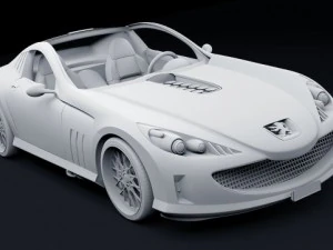 peugeot 907 concept 3D Model