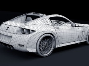 peugeot 907 concept 3D मॉडल