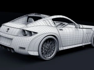 peugeot 907 concept 3D Model