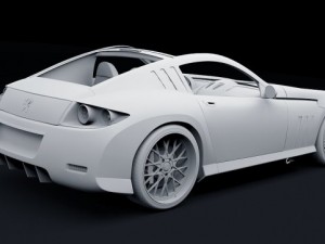 peugeot 907 concept 3D मॉडल