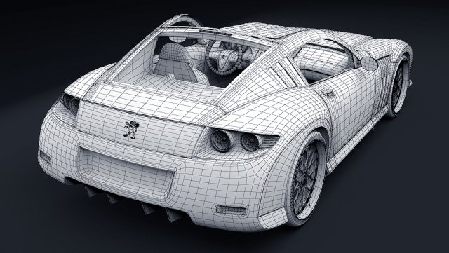 Download peugeot 907 concept 3D Model