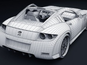 peugeot 907 concept 3D मॉडल