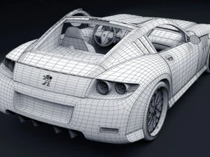 peugeot 907 concept 3D Model