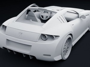 peugeot 907 concept 3D मॉडल