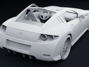 peugeot 907 concept 3D Model